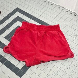 Dip Coral Terry Cloth Shorts